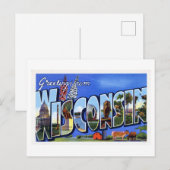 groeten uit Wisconsin Briefkaart (Voorkant / Achterkant)