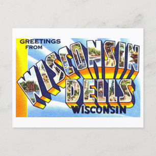 groeten uit Wisconsin Dells Briefkaart