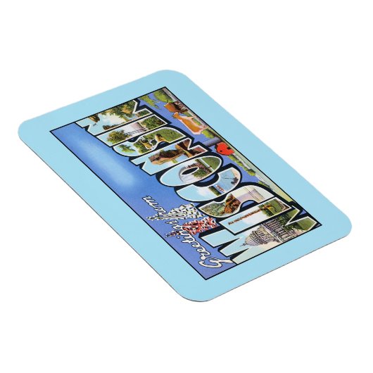  groeten uit Wisconsin Magneet (Rechterzijde)