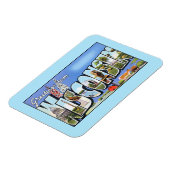  groeten uit Wisconsin Magneet (Linkerzijde)