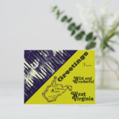 Groeten uit WW West Virginia Briefkaart (Staand voorkant)