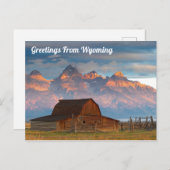 Groeten uit Wyoming Briefkaart (Voorkant / Achterkant)