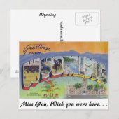 Groeten uit Wyoming Briefkaart (Voorkant / Achterkant)