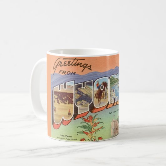 Groeten uit Wyoming Koffiemok (Voorkant links)