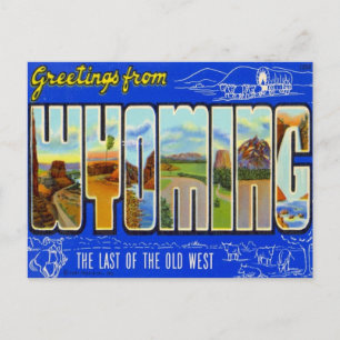 Groeten uit Wyoming WY USA Briefkaart