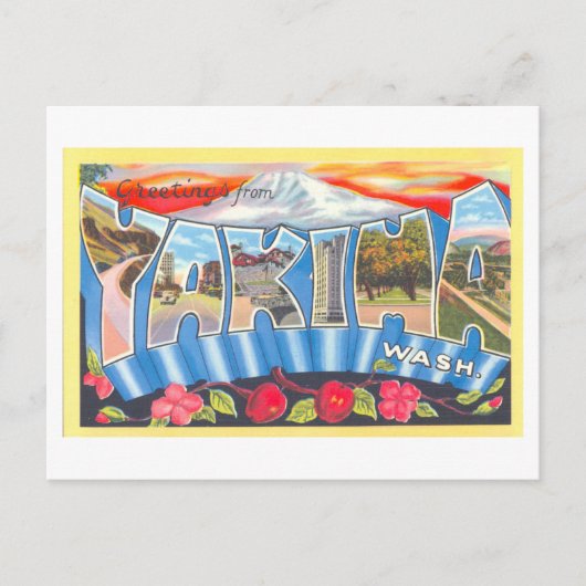  groeten uit Yakima Briefkaart (Voorkant)