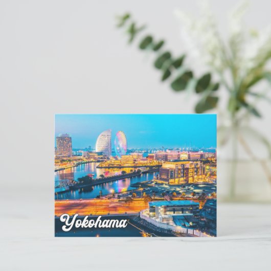 Groeten uit Yokohama, Japan Briefkaart (Staand voorkant)