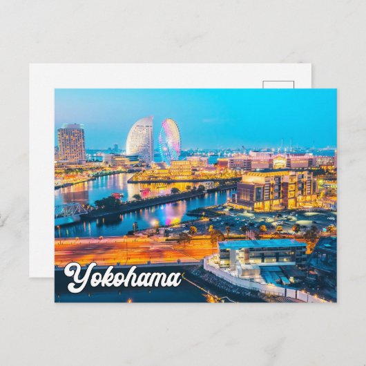 Groeten uit Yokohama, Japan Briefkaart (Voorkant / Achterkant)