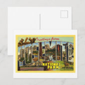  groeten uit Yosemite National Park Briefkaart (Voorkant / Achterkant)