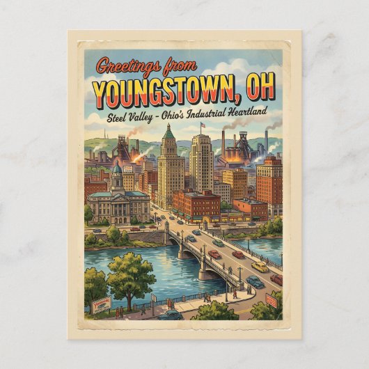 Groeten uit Youngstown OH Briefkaart (Voorkant)