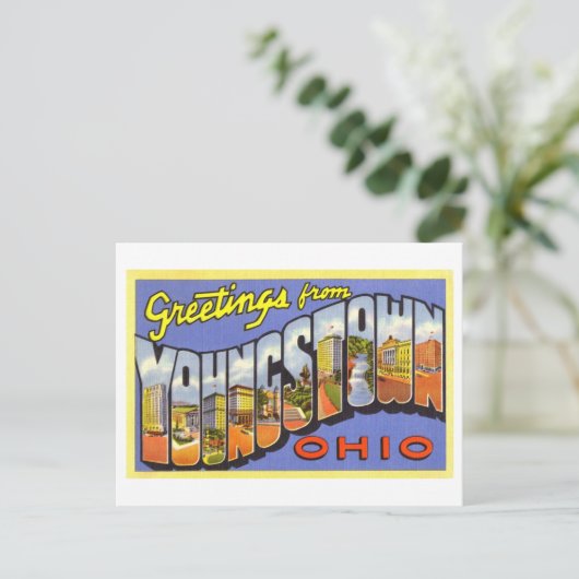  groeten uit Youngstown, Ohio Briefkaart (Staand voorkant)