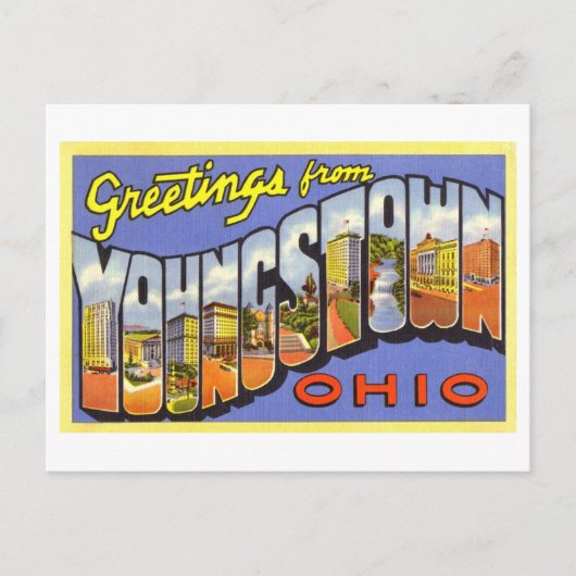  groeten uit Youngstown, Ohio Briefkaart (Voorkant)