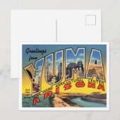Groeten uit Yuma, Arizona Vintage Travel Briefkaart (Voorkant / Achterkant)
