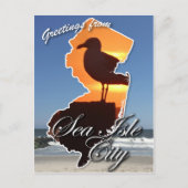 Groeten uit Zee Isle City Briefkaart (Voorkant)