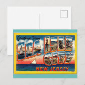 Groeten uit Zee Isle City New Jersey Travel Briefkaart (Voorkant / Achterkant)