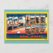 Groeten uit Zee Isle City New Jersey Travel Briefkaart (Voorkant)
