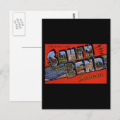 Groeten uit Zuid-Bend Indiana Briefkaart (Voorkant / Achterkant)