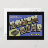 Groeten uit Zuid-Bend Indiana Briefkaart (Voorkant / Achterkant)