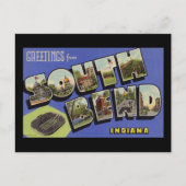 Groeten uit Zuid-Bend Indiana Briefkaart (Voorkant)