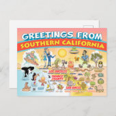 Groeten uit Zuid-Californië Briefkaart (Voorkant / Achterkant)