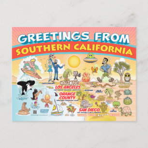 Groeten uit Zuid-Californië Briefkaart