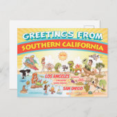 Groeten uit Zuid-Californië Briefkaart (Voorkant / Achterkant)