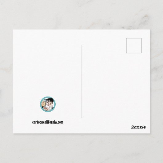 Groeten uit Zuid-Californië Briefkaart (Achterkant)