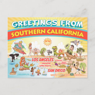 Groeten uit Zuid-Californië Briefkaart