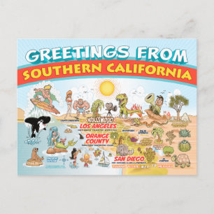 Groeten uit Zuid-Californië Briefkaart