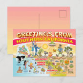 Groeten uit Zuid-Californië Briefkaart (Voorkant / Achterkant)