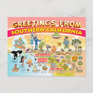 Groeten uit Zuid-Californië Briefkaart