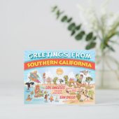 Groeten uit Zuid-Californië Briefkaart (Staand voorkant)