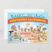 Groeten uit Zuid-Californië Briefkaart (Voorkant / Achterkant)