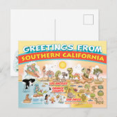 Groeten uit Zuid-Californië Briefkaart (Voorkant / Achterkant)