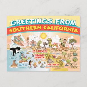 Groeten uit Zuid-Californië Briefkaart