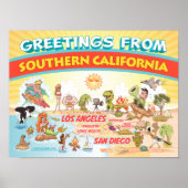Groeten uit Zuid-Californië Poster (Voorkant)
