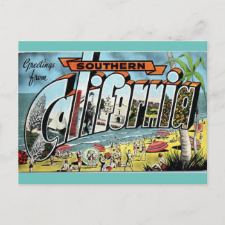 Groeten uit Zuid-Californië — vintage-reizen Briefkaart