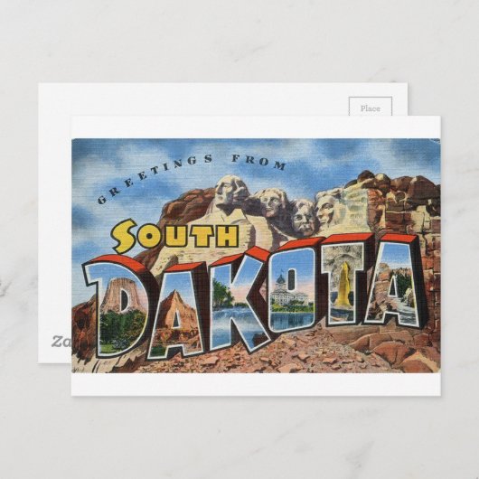 Groeten uit Zuid-Dakota Briefkaart (Voorkant / Achterkant)