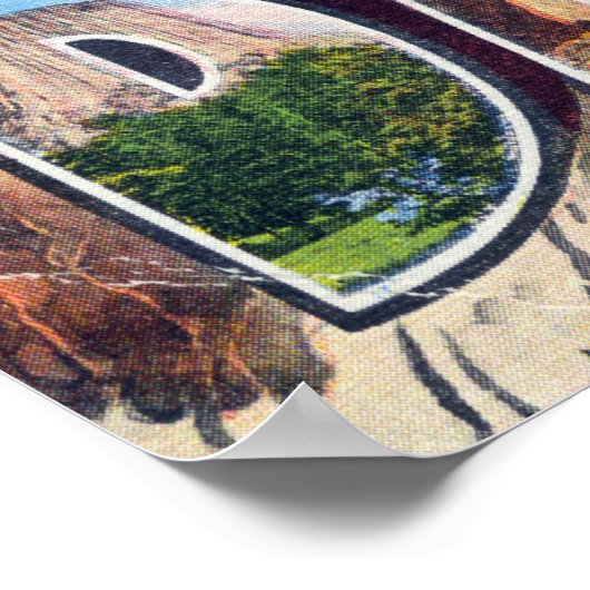 Groeten uit Zuid-Dakota Poster (Hoek)