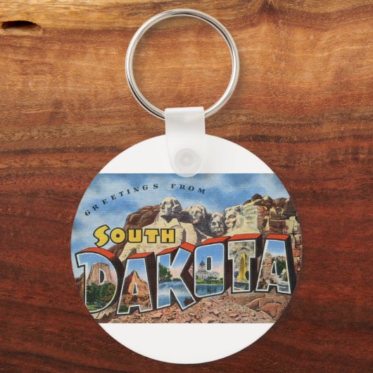 Groeten uit Zuid-Dakota Sleutelhanger (Voorkant)