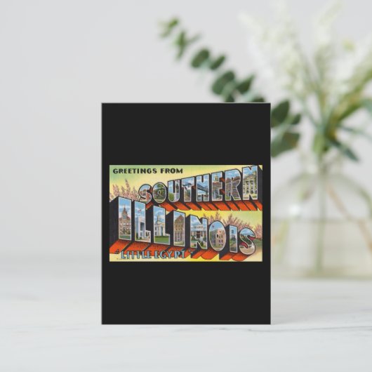 Groeten uit Zuid-Illinois Little Egypt Briefkaart (Staand voorkant)