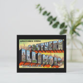 Groeten uit Zuid-Illinois Little Egypt Briefkaart (Staand voorkant)