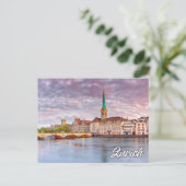 Groeten uit Zürich, Zwitserland Briefkaart (Staand voorkant)