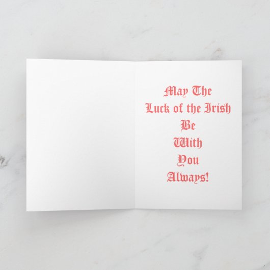 Groeten van A Colleen Kaart (Binnen)