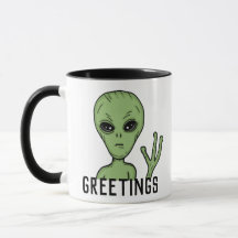 Groeten van Alien en UFO