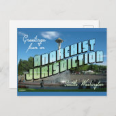 Groeten van Anarchist Seattle. Briefkaart (Voorkant / Achterkant)