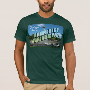 Groeten van Anarchist Seattle. T-shirt