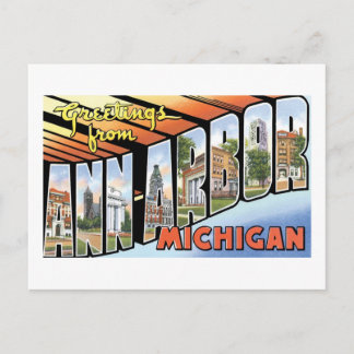 Groeten van Ann Arbor, Michigan Briefkaart