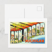  groeten van Ann Arbor, Michigan, Briefkaart (Voorkant / Achterkant)