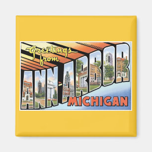 Groeten van Ann Arbor, Michigan. Magneet